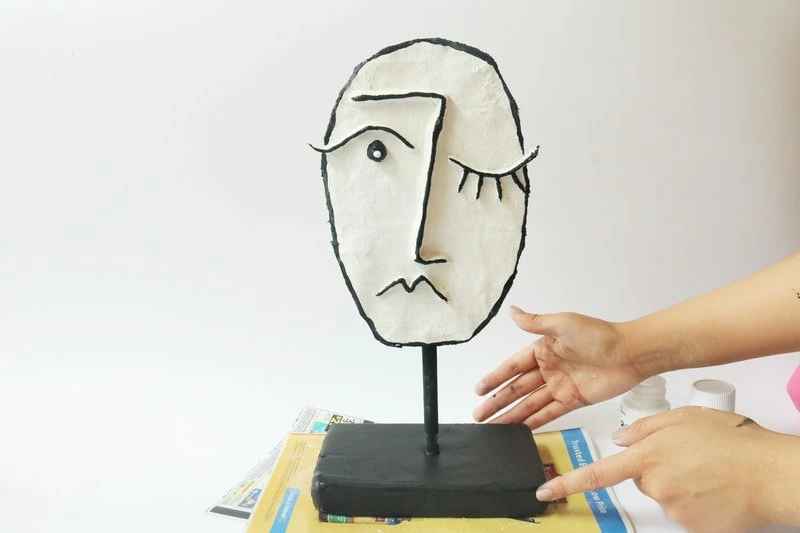 Abstract Face Sculpture